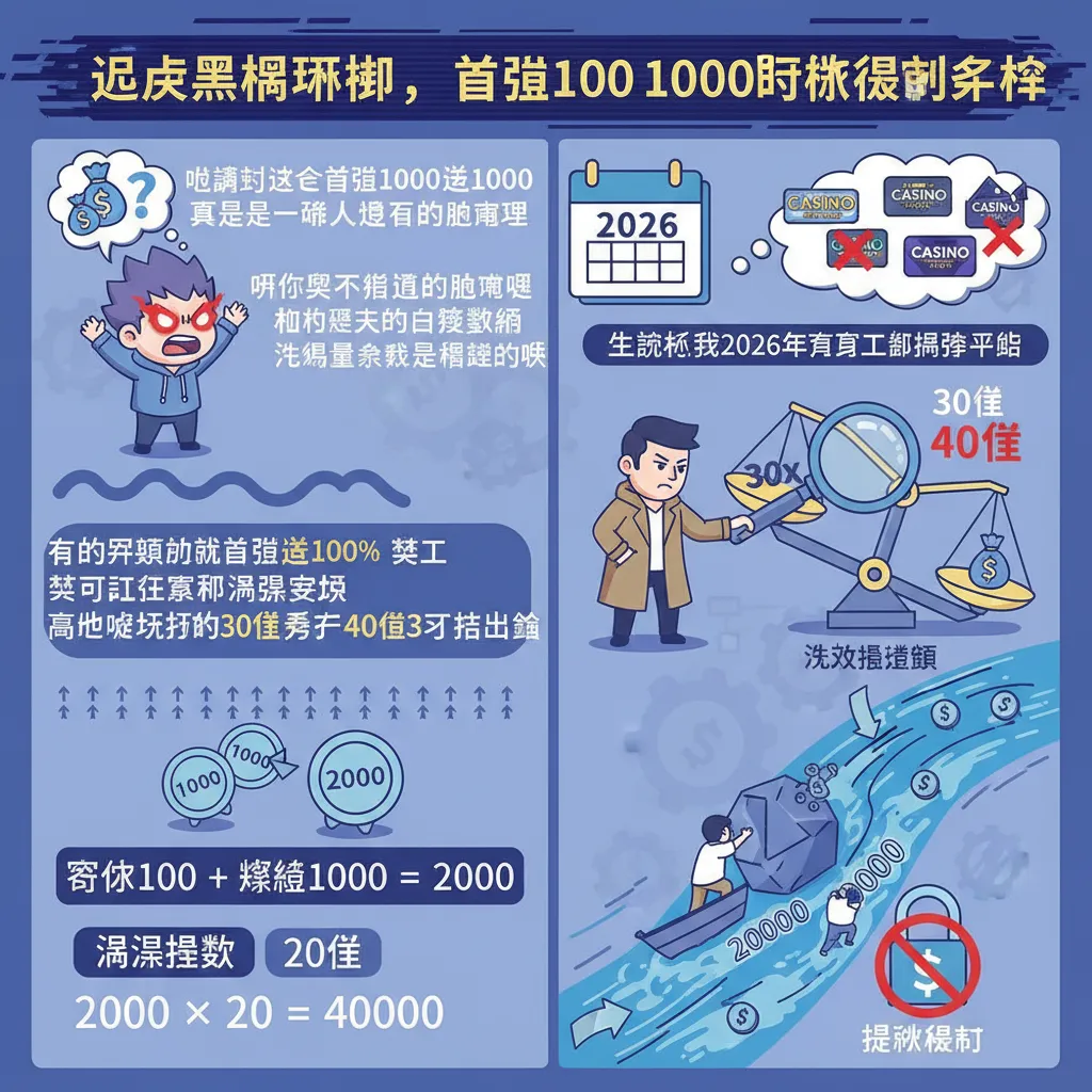 避開黑網陷阱，首儲1000送1000的提款限制解析